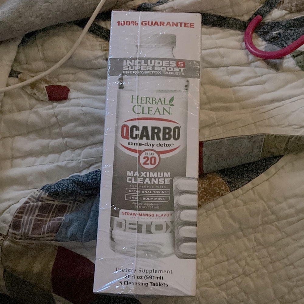 Herbal Clean QCarbo same day detox clear 20 max cleanse